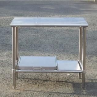 業務用 ステンレス 作業台 W900 D600 H800mm 厨房 W90 D60 H80cm 炊飯器台付 炊飯台 飯台 蒸気対応 天板下フラット仕様 11,550円