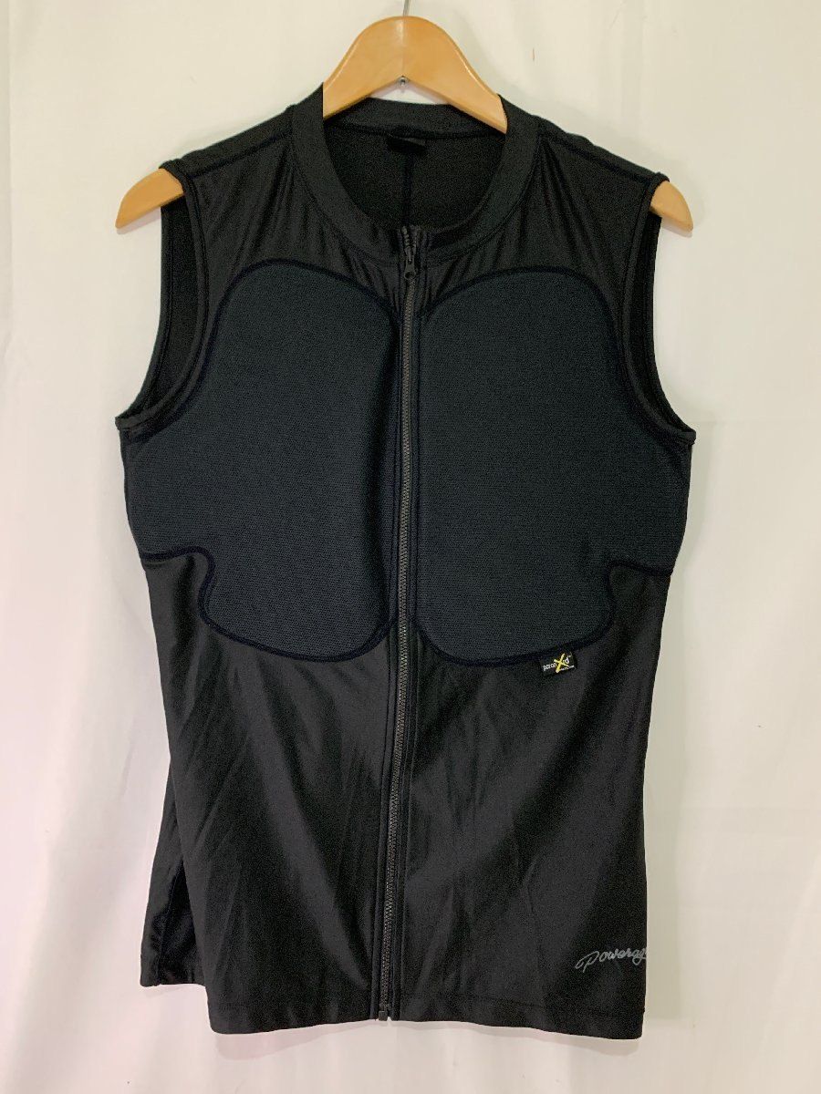 POWERAGE パワーエイジ PA-490 PORON 胸・脊椎サポーター インナープロテクター サイズL カラー: ブラック トップス