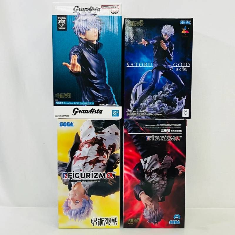 [Unopened] Jujutsu Kaisen Grandista Luminasta Figurizmα Gojo Satoru Prize Figure 4 Piece Summary Set/ Fushiki Kaigaku Gyokuzen Jutsuki Inversion Heru BANDAI SEGA
