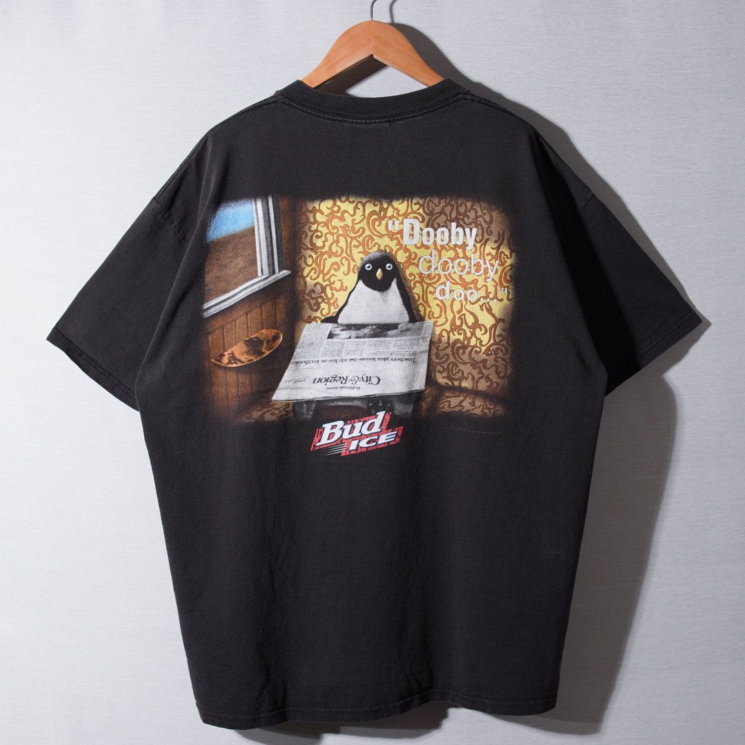90s 1994 USA製 Budweiser バドワイザー Tシャツ XL 90s USA製 バドワイザー Budweiser Tシャツ XL ブラック Bud Ice
