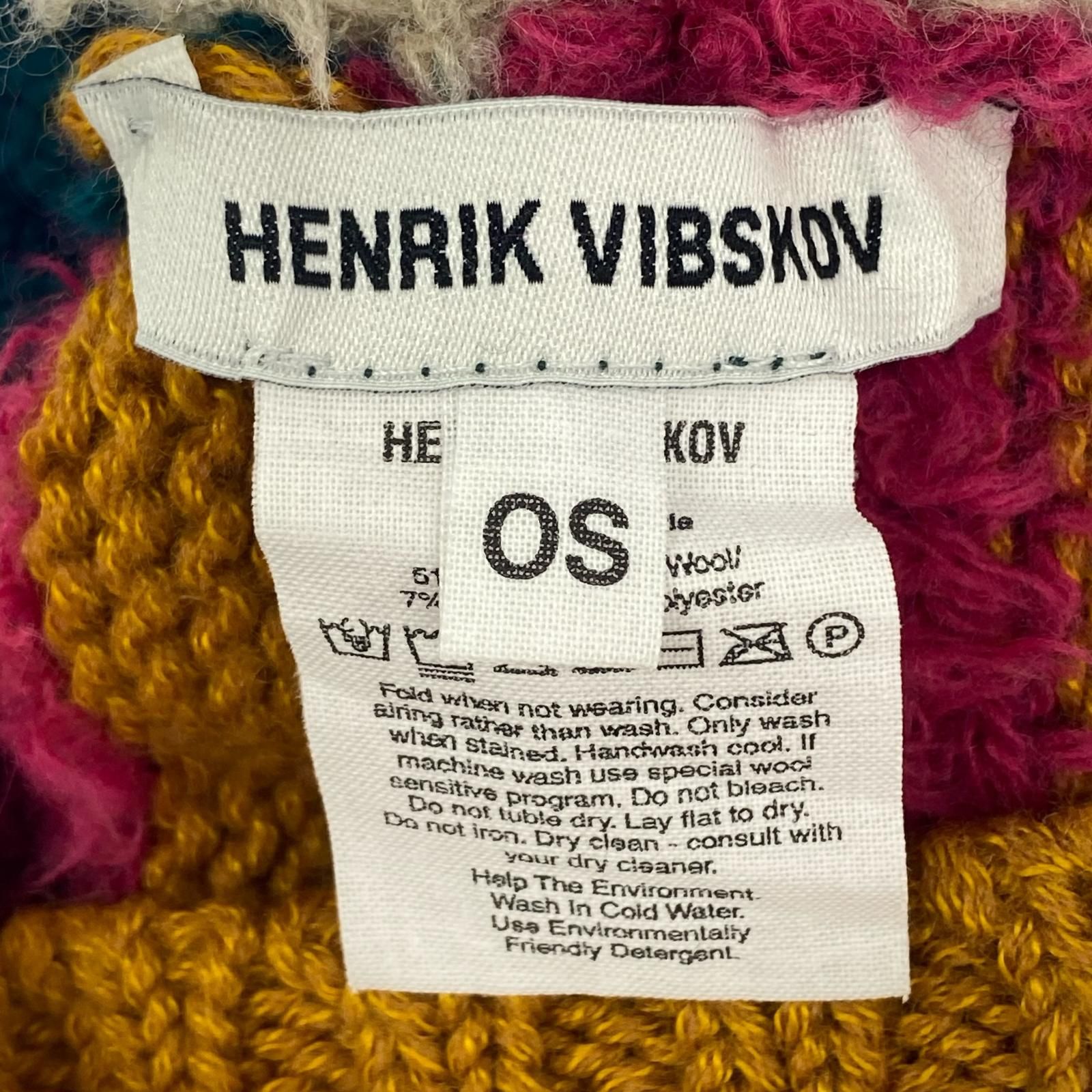 HENRIK VIBSKOV ニット帽 HENRIK VIBSKOV ヘンリックヴィブスコフ 23AW fringe knit hoodニット