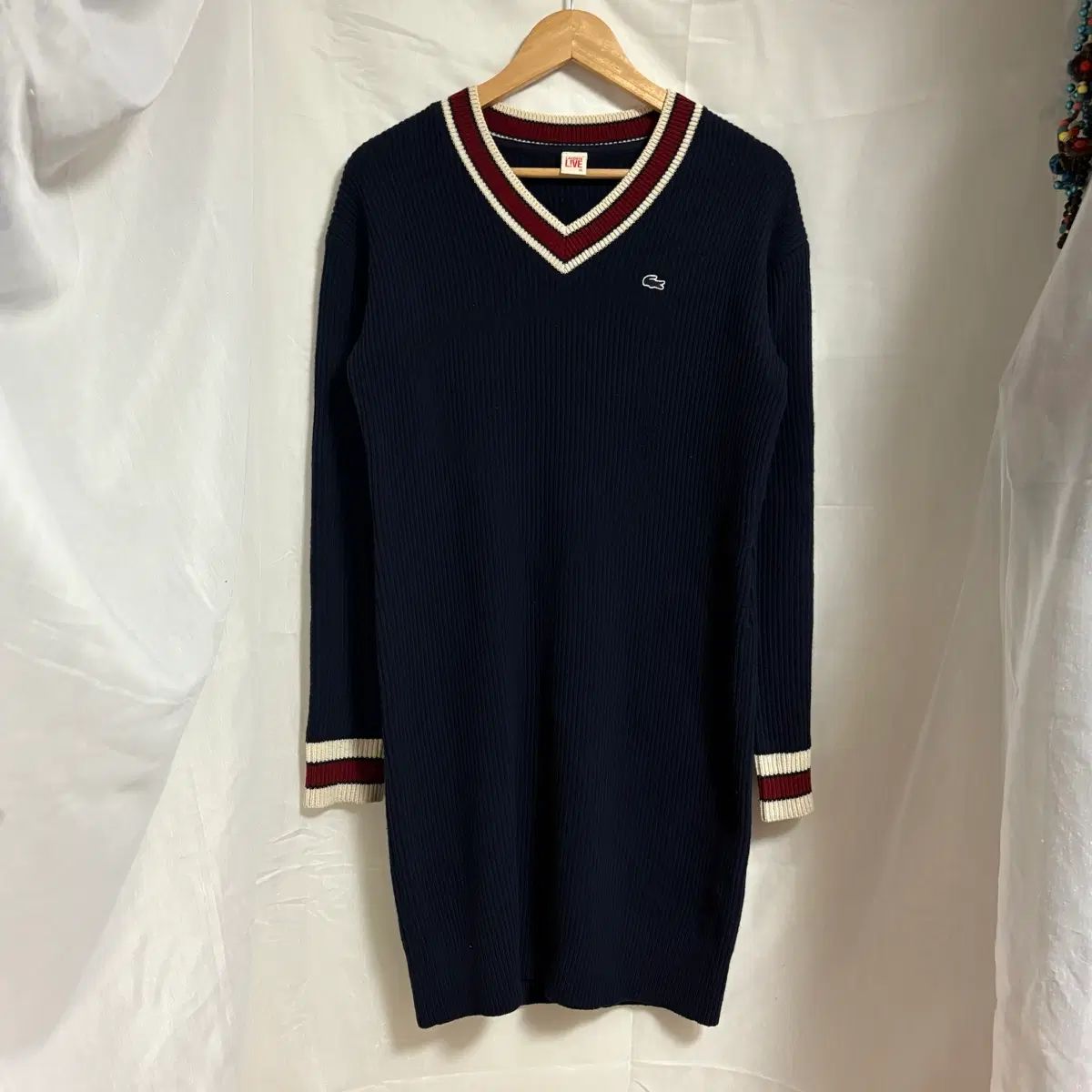 LACOSTE ラコステ Vネック ニット ONE PIECE