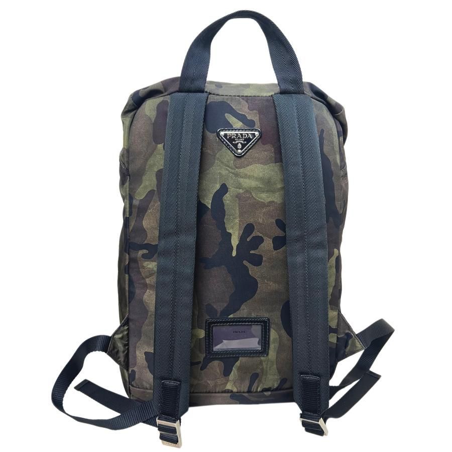 PRADA V135 camouflage nylon backpack khaki Men's プラダ リュック