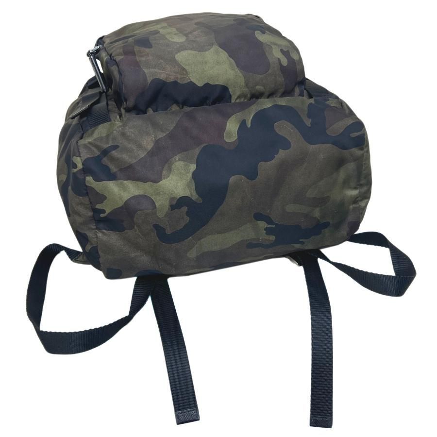 PRADA V135 camouflage nylon backpack khaki Men's プラダ リュック