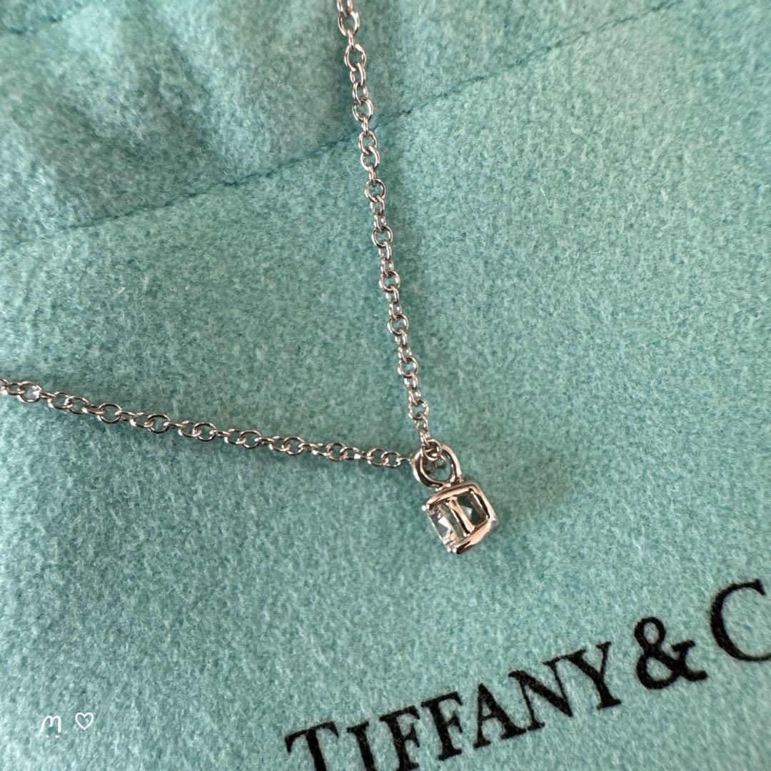ティファニー ソリティアネックレス ダイヤモンド0.18ct プラチナ950 