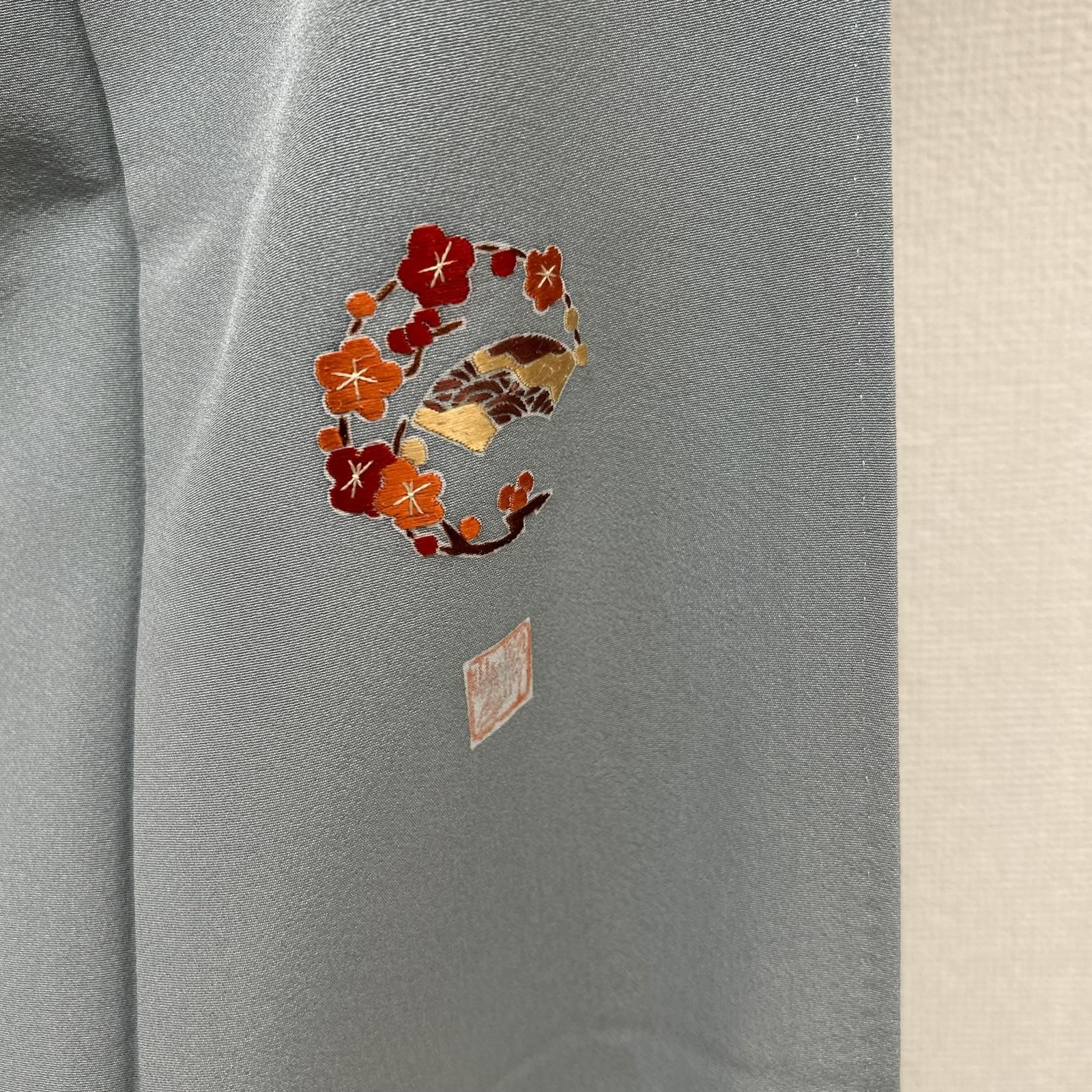 友禅 訪問着 正絹 紋なし 美しい花草の染め 着物 d-2933 - メルカリ