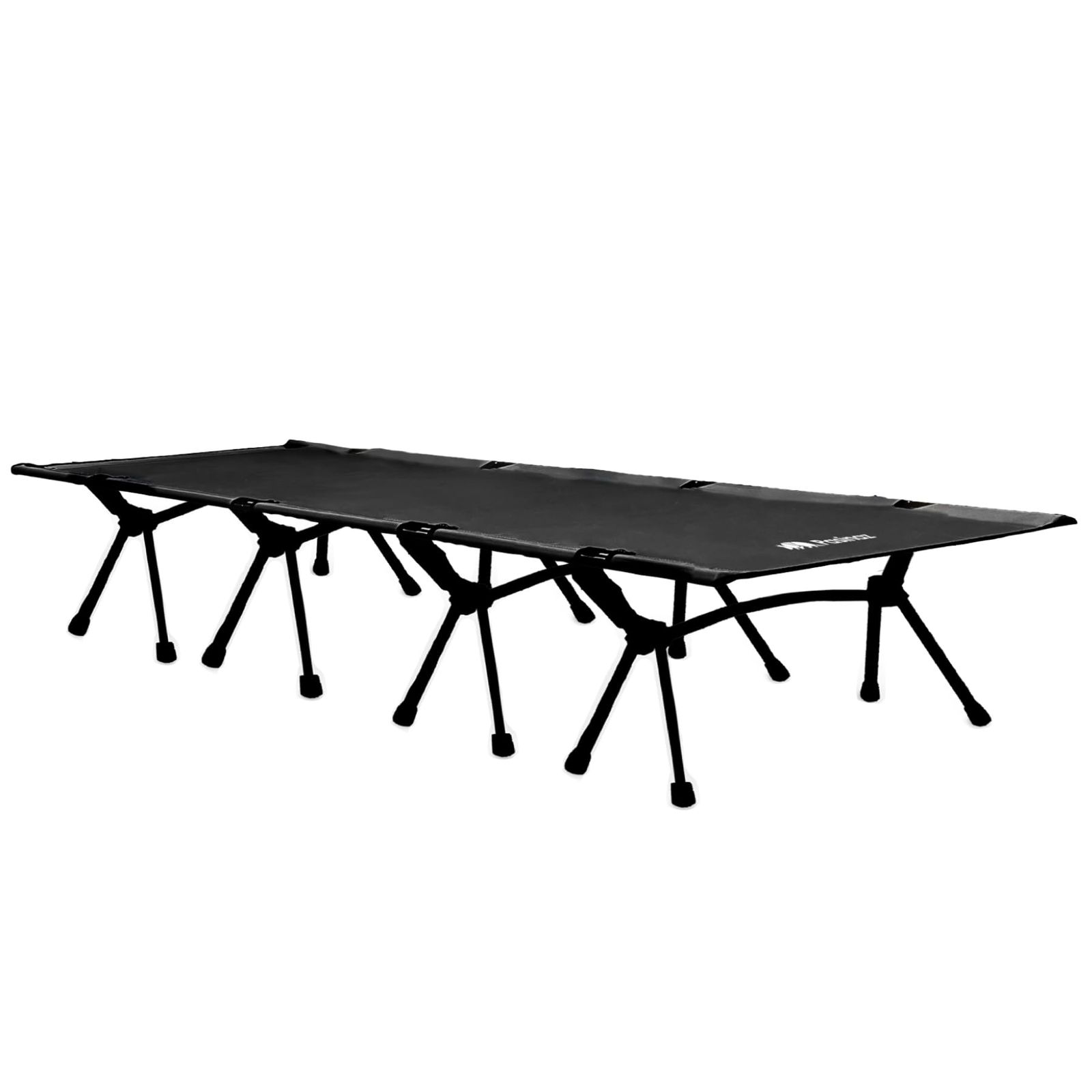 【アワード受賞・人気ブランド】 Pasinaz フォールディングコット 簡易ベッド アウトドア キャンプコット コット 2way キャンピングベット 軽量 キャンプ 折り畳みベッド 折り畳み (2.ワイド ブラック) Ju