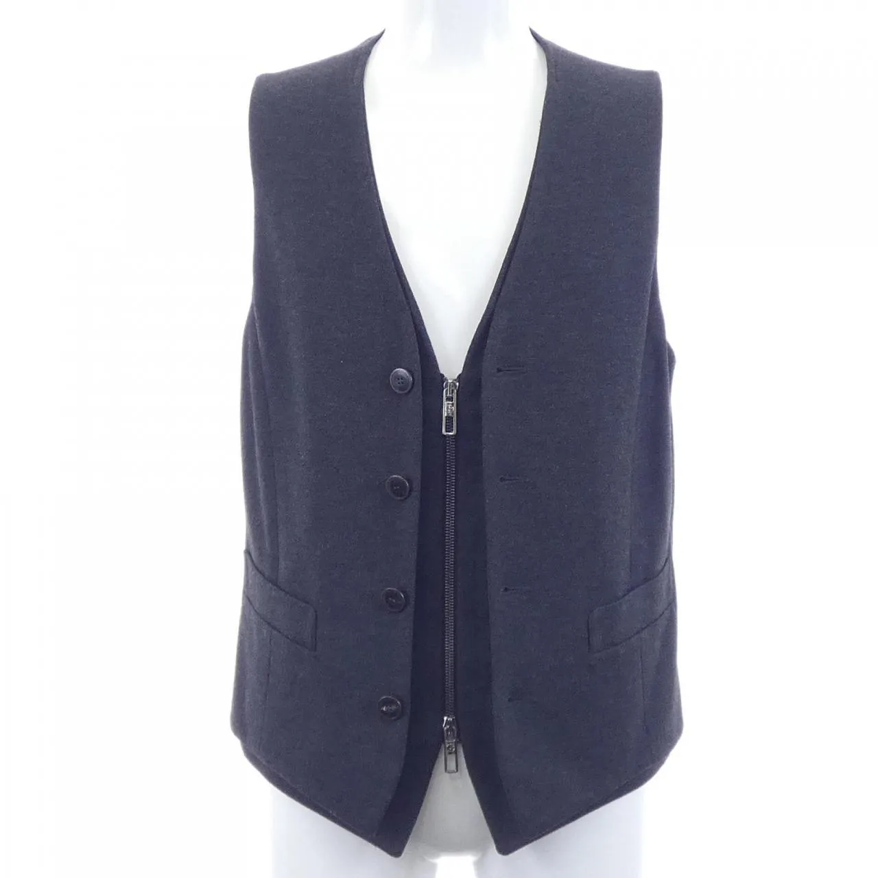 GIORGIO ARMANI ジョルジオアルマーニ 40 ベストカシミヤ ジョルジオ アルマーニ GIORGIO ARMANI ベスト(やや傷や汚れあり) 中古