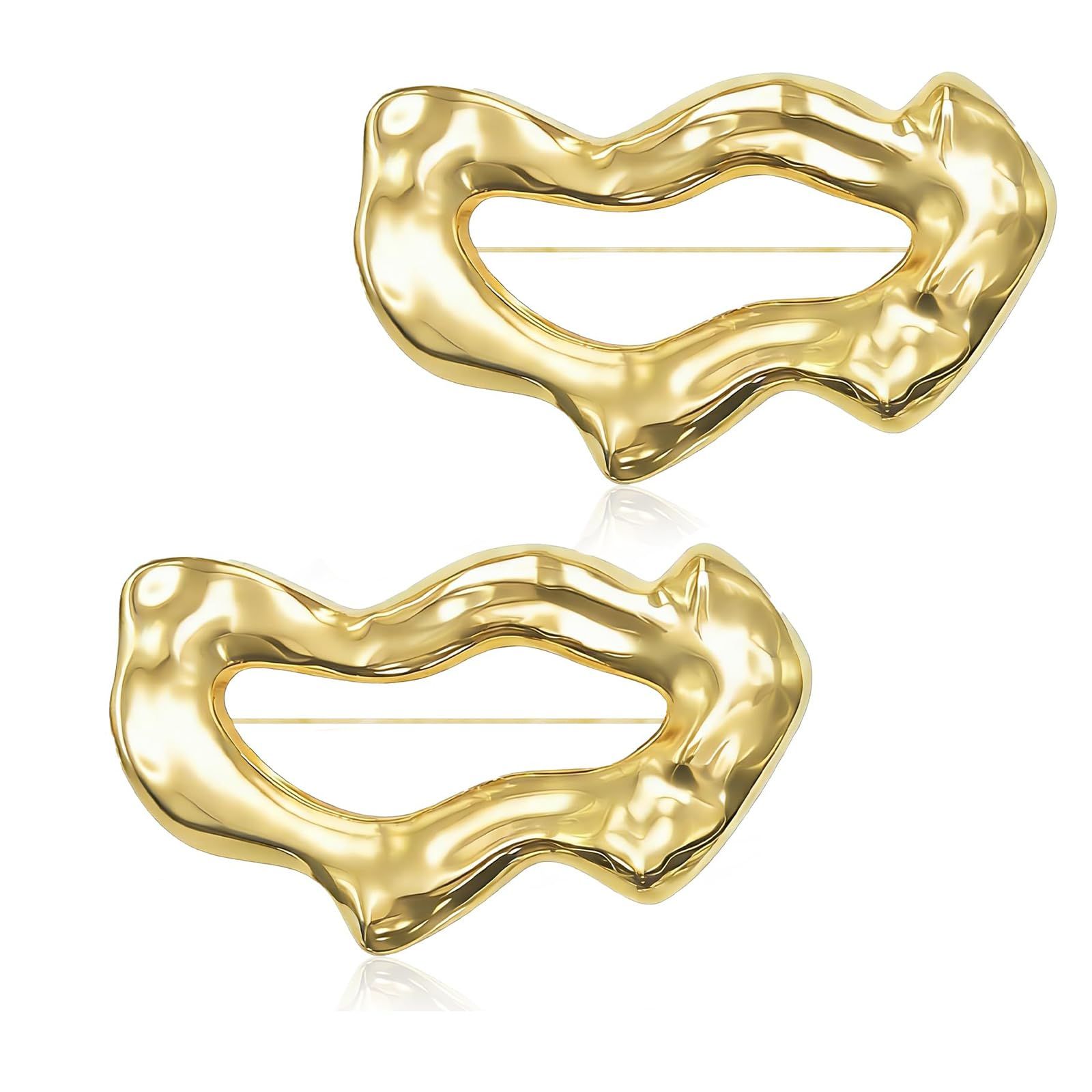 Gold small size lapel pin women's metal brooch pin badge