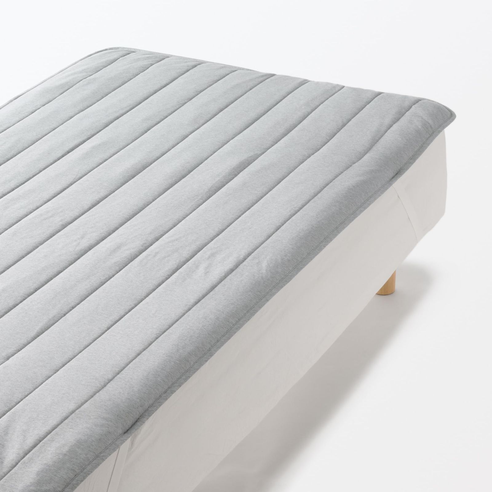 寝具 ★新品★無印良品 ひんやり綿 敷パッド／シングル 100×200cm・グレー 76196365 56051650