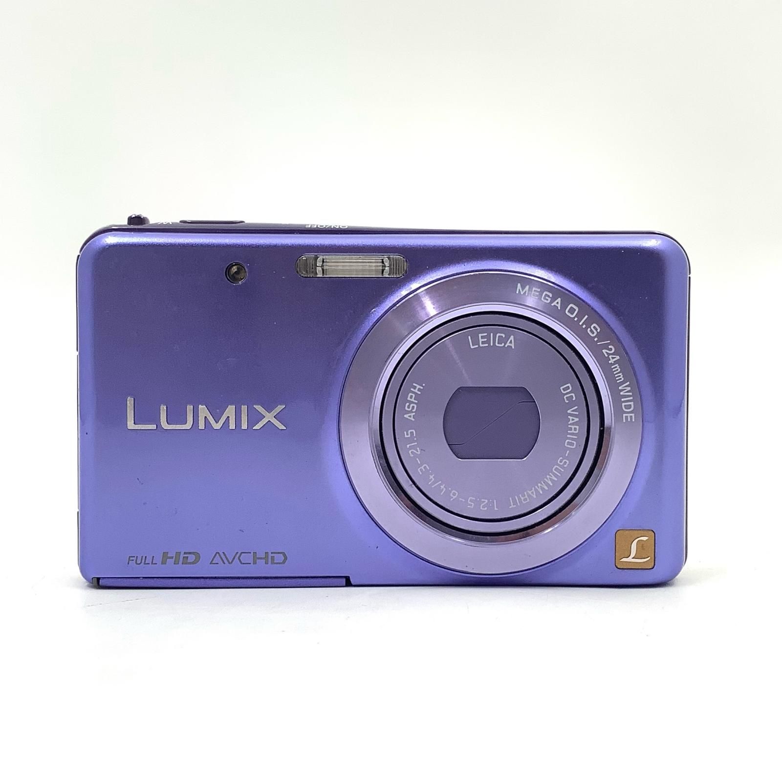 [Full Refund Guarantee] [Fastest Shipping] Panasonic Compact Digital Camera LUMIX DMC-FX80-V [Iris Violet] Operation Confirmed