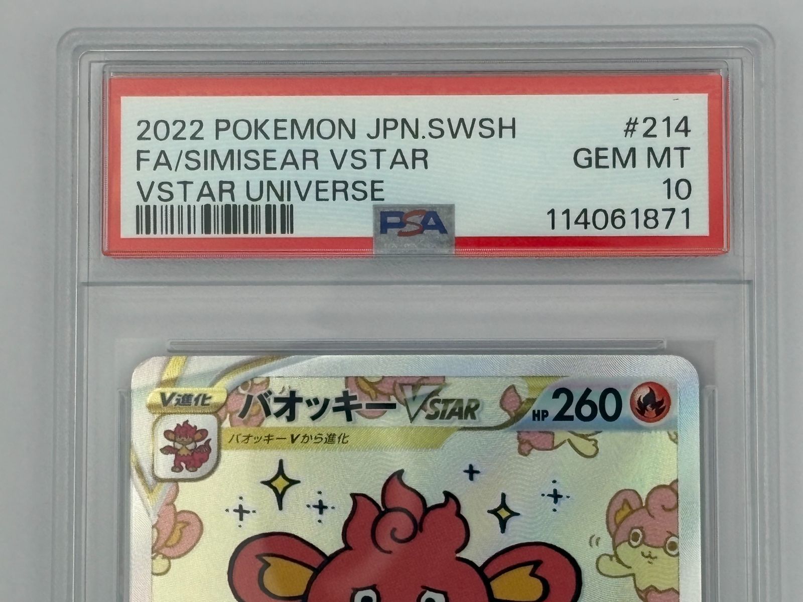 PSA10】バオッキーVSTAR SAR S12a 214/172 ポケモンカード - メルカリ