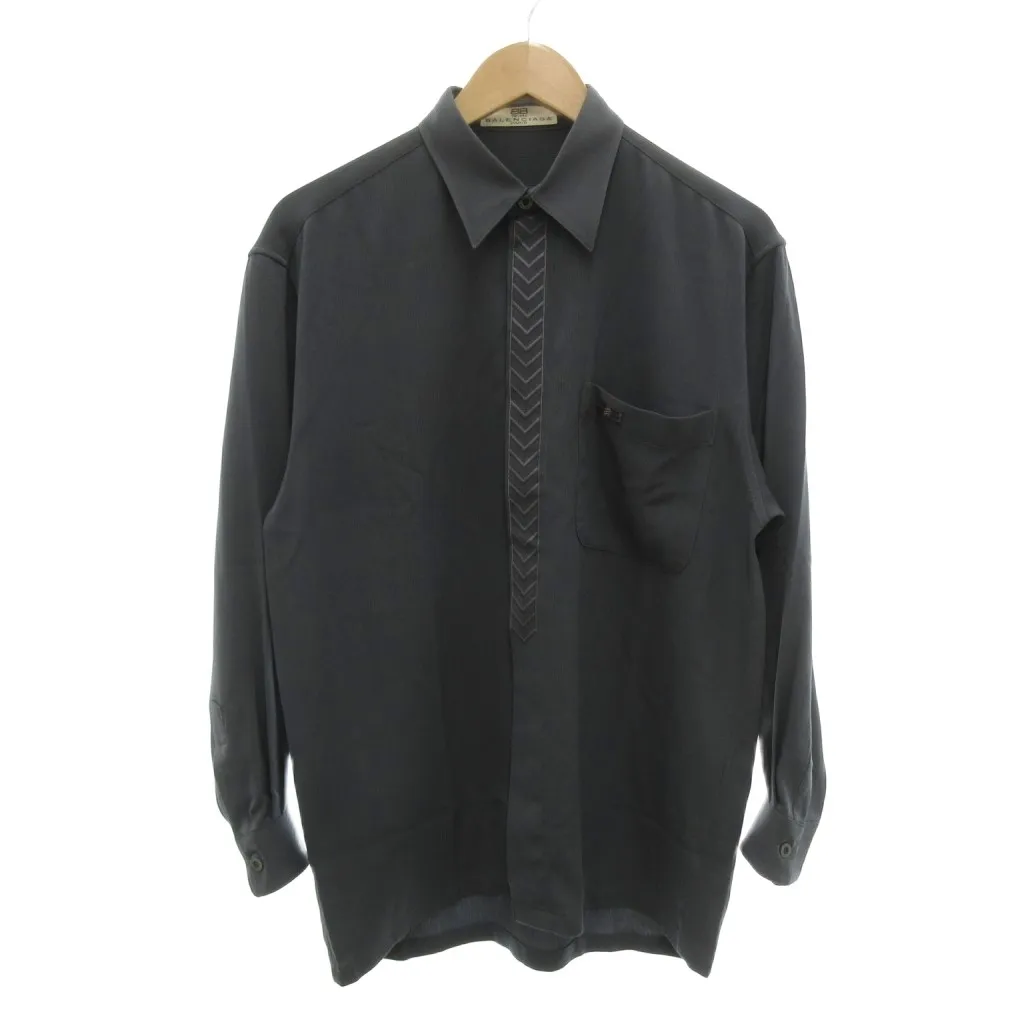 BALENCIAGA ダークグレー 長袖シャツ BALENCIAGA ダークグレー 長袖シャツ BALENCIAGA ダークグレー 長袖