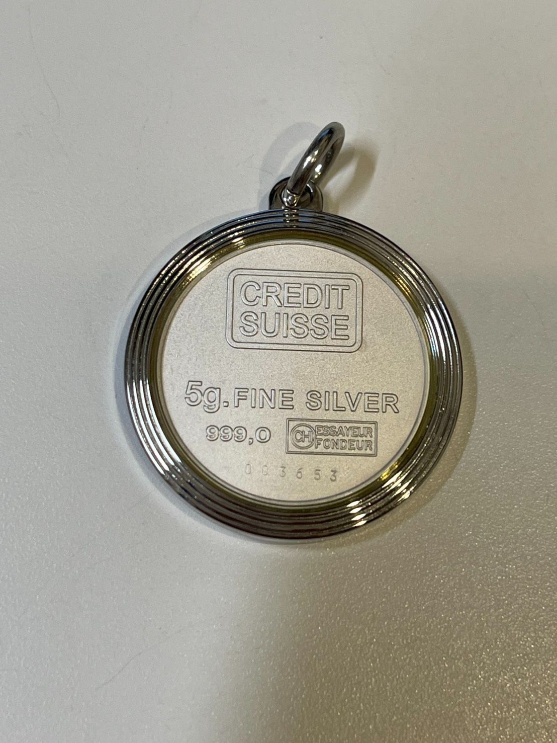 総重量12.0g】CREDIT SUISSE 純銀 5g コイン ペンダントトップ⁠ - メルカリ