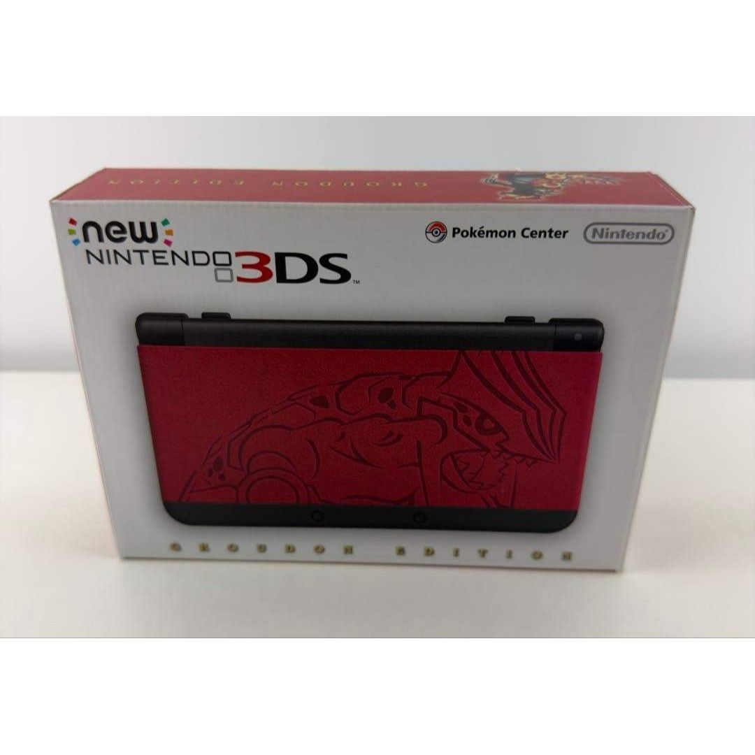 ほぼ新品 New 3DS グラードン 本体 ポケモンセンター限定 new3ds Nintedo 3ds 正規品 pokemon