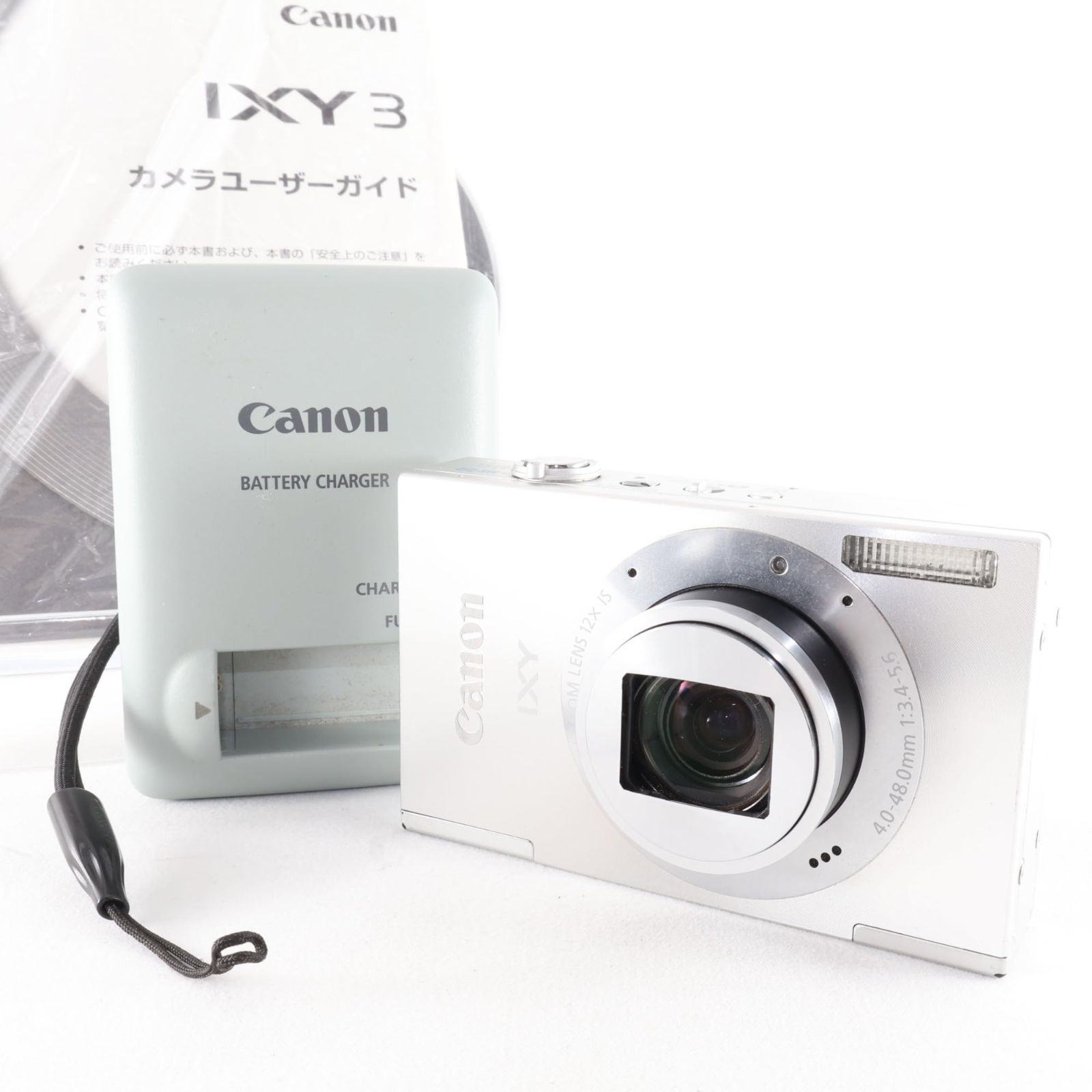 Canon IXY3 digital camera, approx. 10.10 million pixels, 12 times optical zoom, silver, IXY3 (SL)