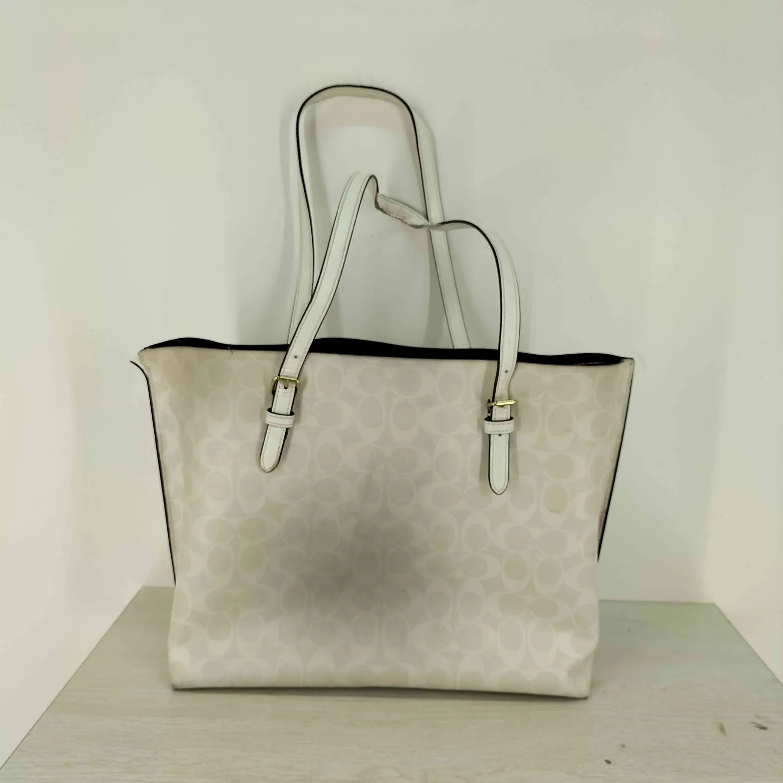 コーチ COACH シグネチャー レザー トート レディース 表記無 (傷や 