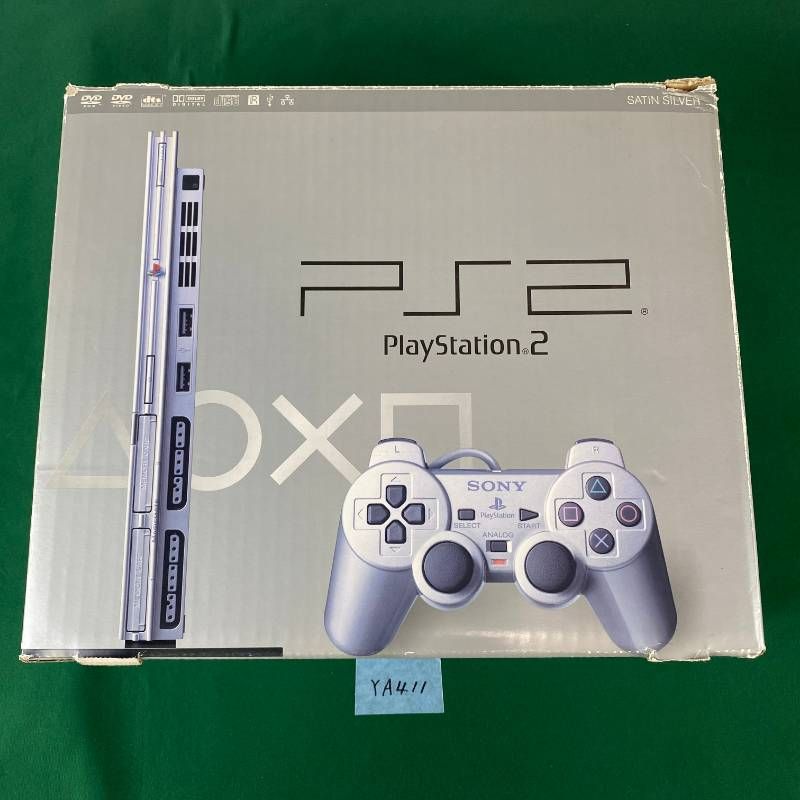 ◇YA411【すぐに遊べるセット】SONY PlayStation2 SCPH-77000 サテン