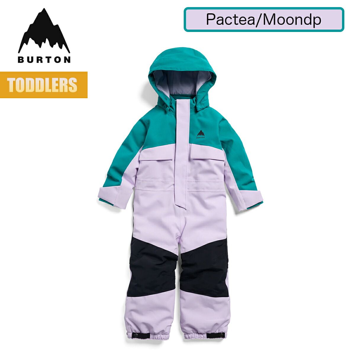 バートン スノーボードウェア キッズ ワンピース Pacific Teal / Moondust Purple 26-27 Burton トドラー 27WIN-221741 Toddlers 2L One Piece スノースーツ スノーウェア 正規品