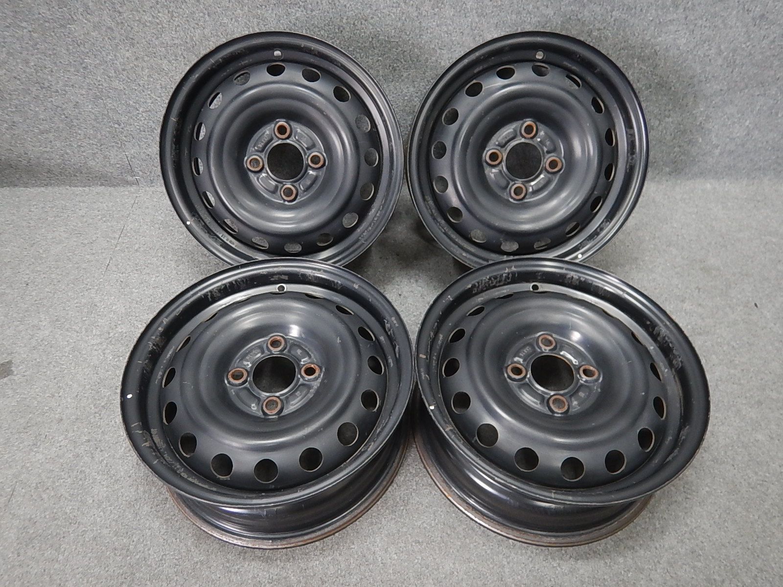 日産 純正 スチールホイール 黒鉄チン 40300-1HJ0C K13 マーチ 14×5.5J PCD100 +45 4本 アゲトラ [101984]
