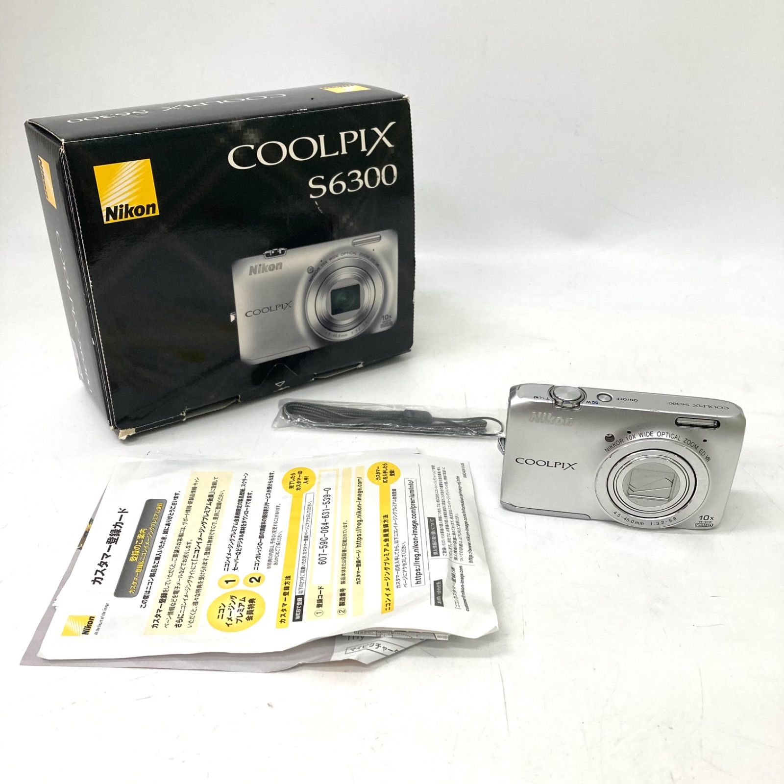 [Nicon] Nikon COOLPIX S6300 digital camera silver color translation ant ☆