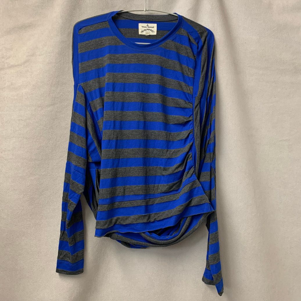 Vivienne Westwood ANGLOMANIA ボーダー　変形 VIVIENNE WESTWOOD ANGLOMANIA アシメ ボーダー柄 変形 カットソー 38