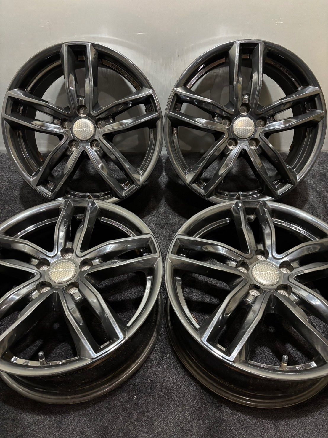 ★EUROTECH 17インチ 7J +50 108 5H アルミホイール 4本 VOLVO V40 V50 S40 (2-N3)