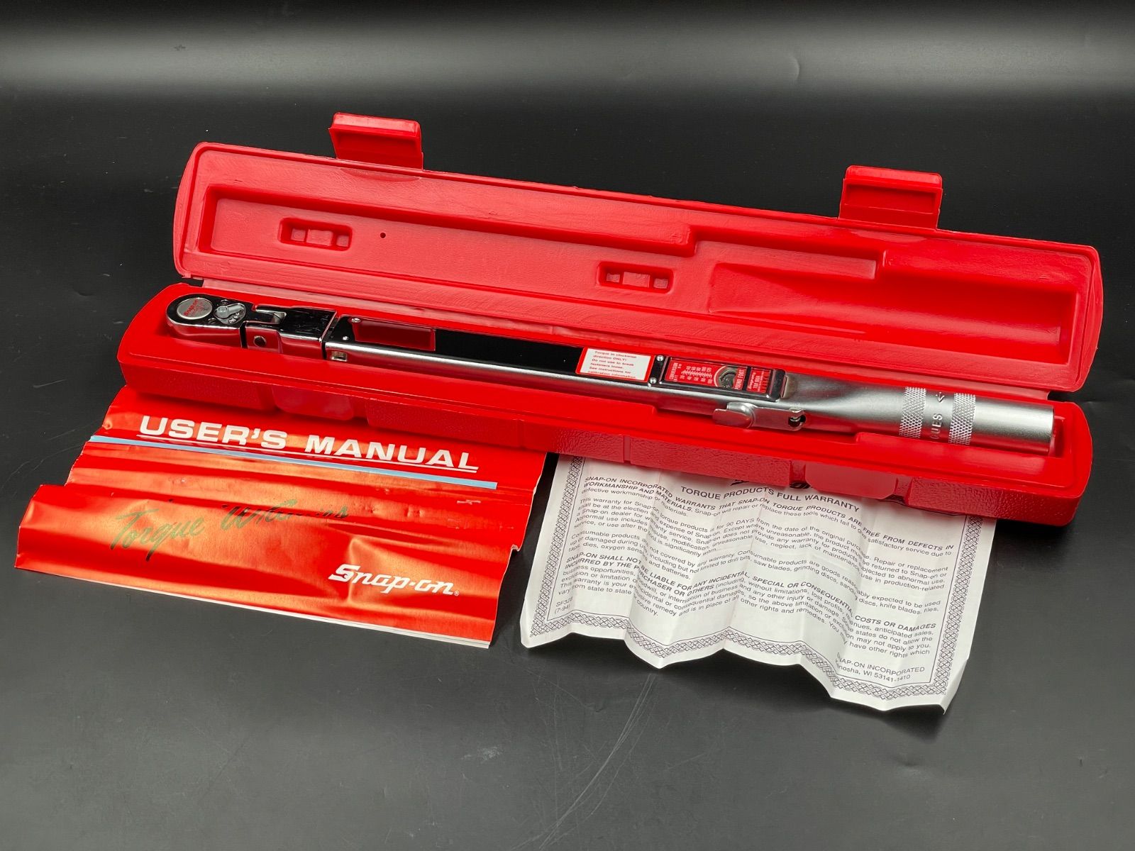 H-08059 Snap-on スナップオン TQR 100A ダイヤル式トルクレンチ 3/8インチ（9.5mm）