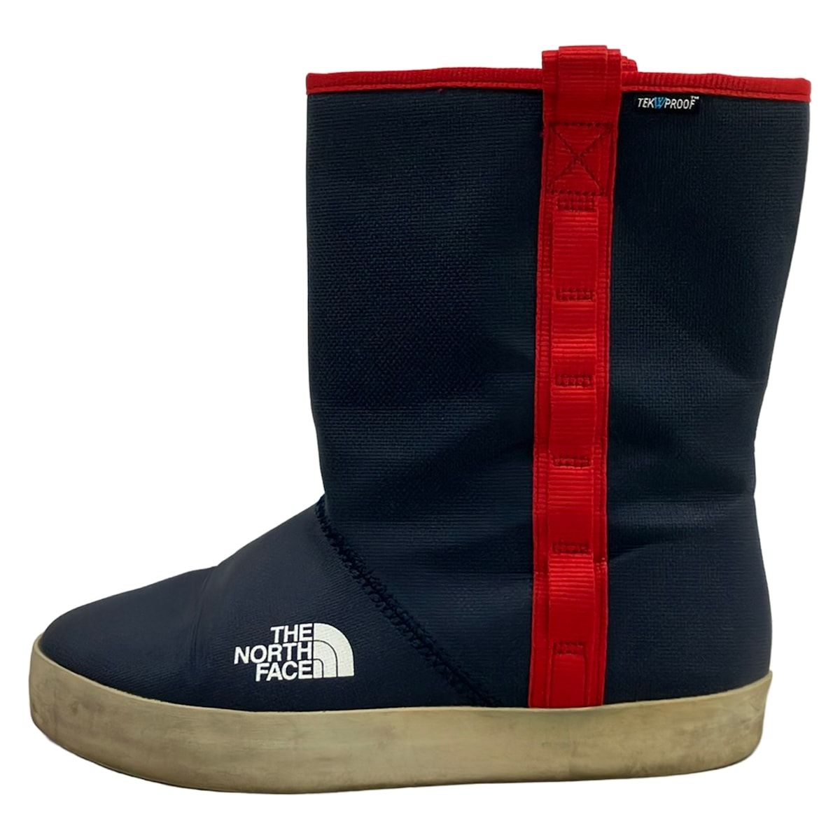 THE NORTH FACE(ノースフェイス) レインブーツ 26 メンズ - NF51441 ダークネイビー×レッド TEKWPROOF