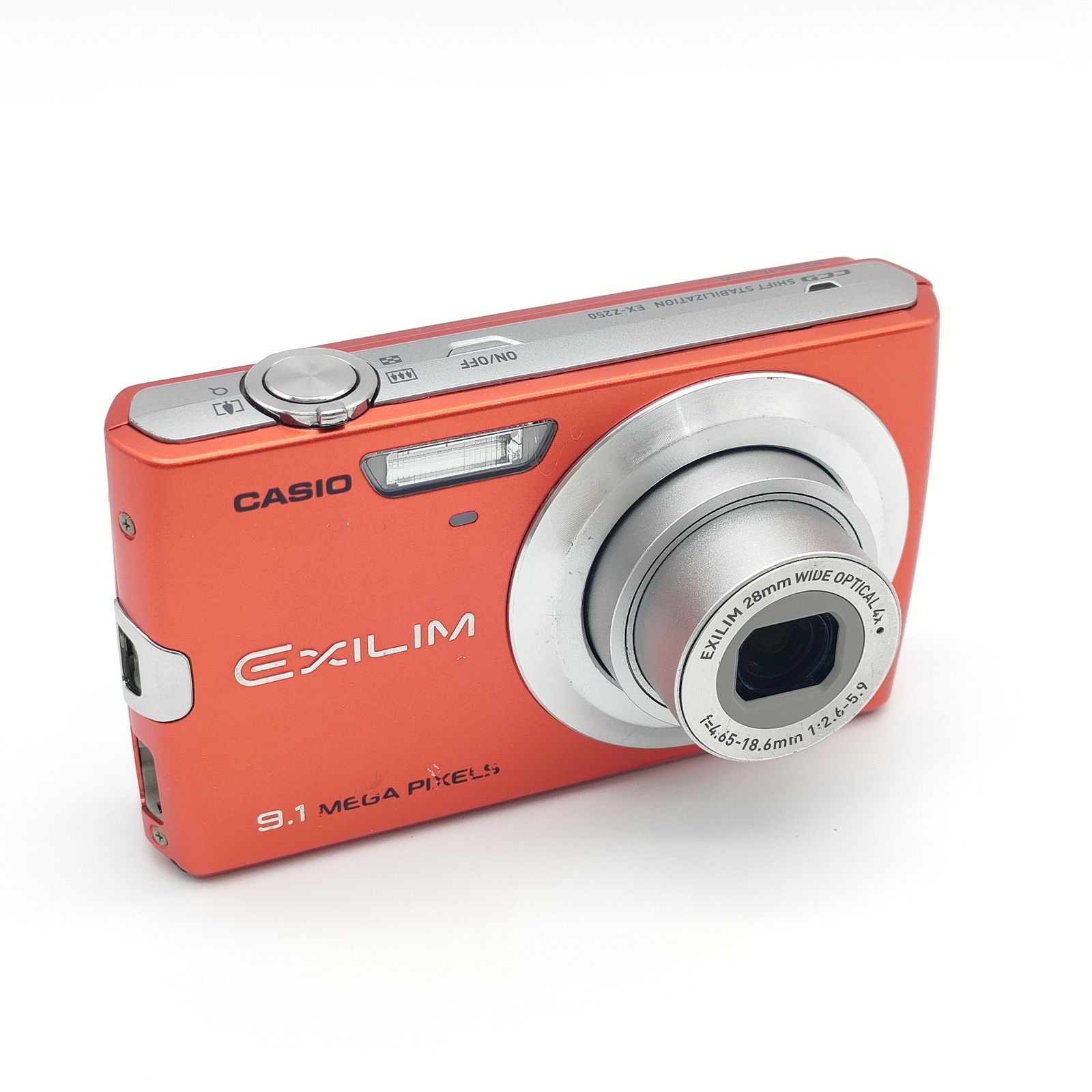 카시오 카시오 카메라 엑실림 엑실림 EX-Z250 컴팩트 디지털 카메라 오렌지 디지털 카메라 작업 아이템 LCD 오버리지 버닝 S1911