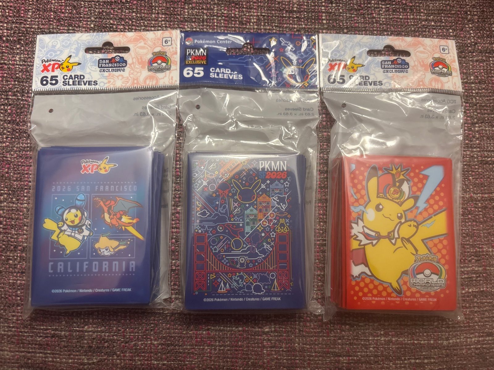 ポケモン WCS 2026 サンフランシスコ限定 カードスリーブ 3種セット