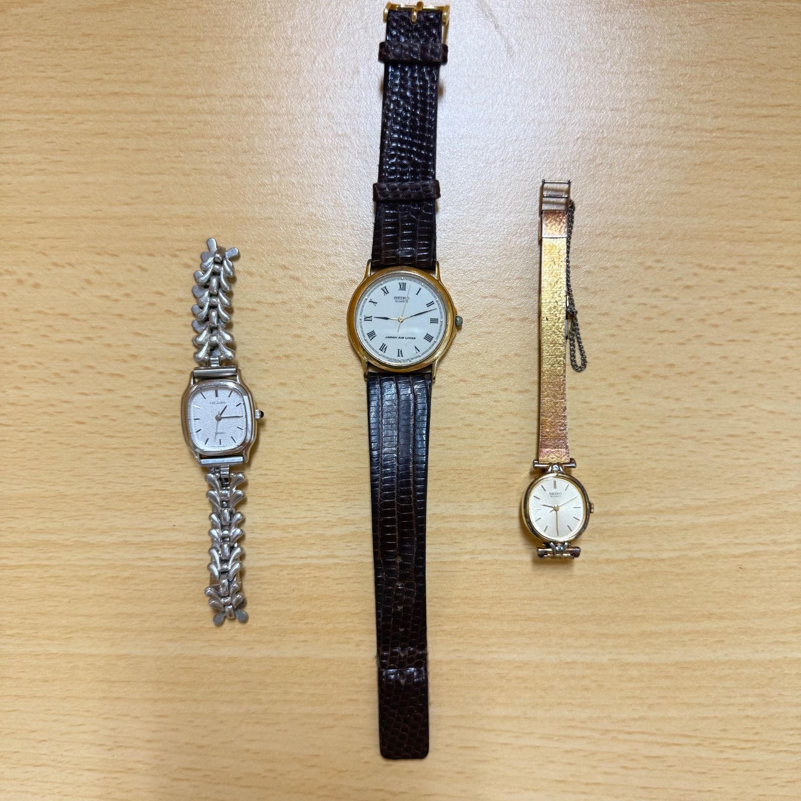 【まとめ売り】SEIKO ヴィンテージ 腕時計 3点 セット（エクセリーヌ/JALコラボ等）