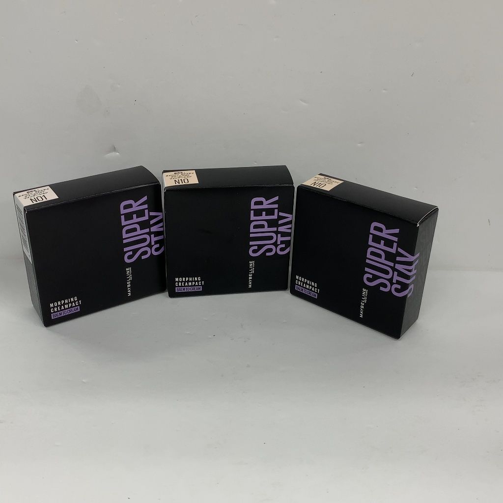 A2731 メイベリン SPステイ クリームパクト ファンデーション N10 9g 2個／SPステイ クリームパクト ファンデーション N01 9g 計3点セットお得クーポン配布中