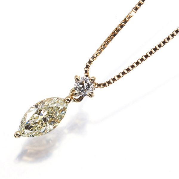 TASAKI タサキ ネックレス イエロー&クリア ダイヤ ダイヤモンド 0.66