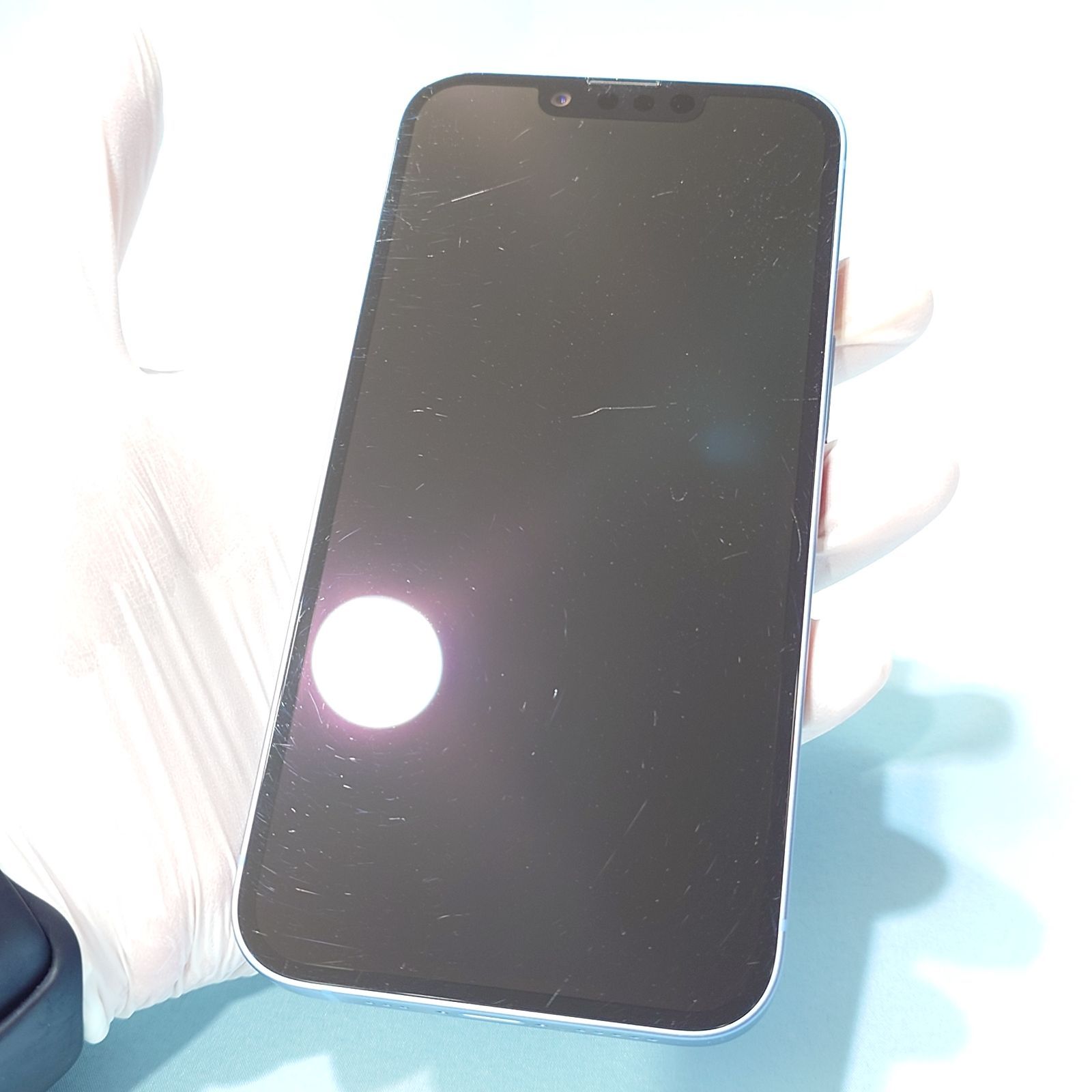 iPhone14 128GB SIMフリー 本体 ブルー 元デモ機 - メルカリ