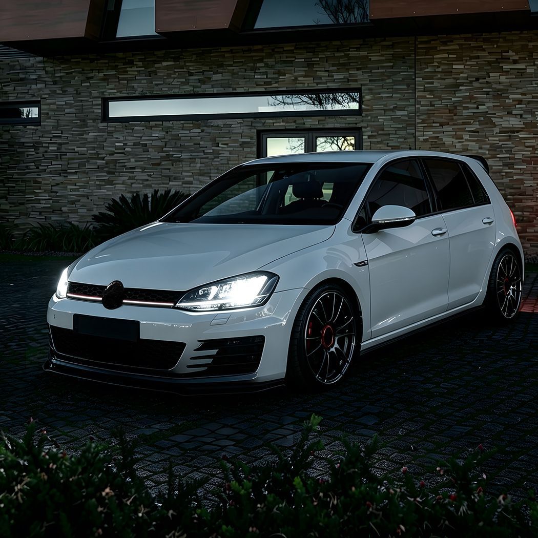 ☆BK540 VW ゴルフ7 フロントバンパー 白系 5G0807221FM VW ゴルフ7