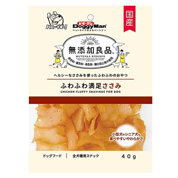 （まとめ買い）ドギーマン 無添加良品 ふわふわ満足ささみ 40g 【×24】 8,888円