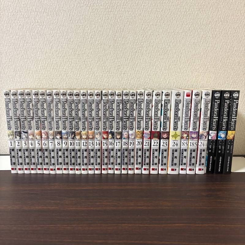Pandora Hearts Complete Volume Set 8.5 18.5 24+1 3 Novels Pandora Hearts