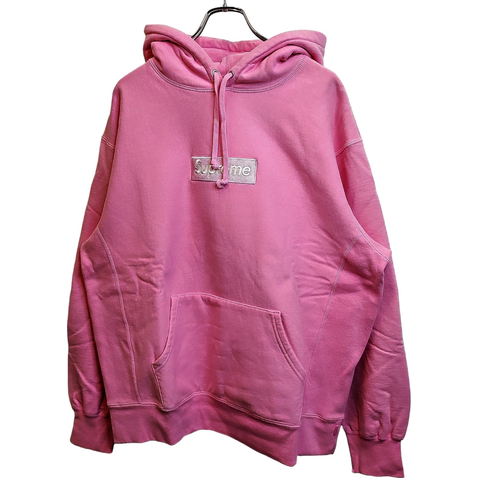 最終値下げSUPREME ピンク パーカー Supreme シュプリーム 21AW Box Logo Hooded Sweatshirt Pink ボックス