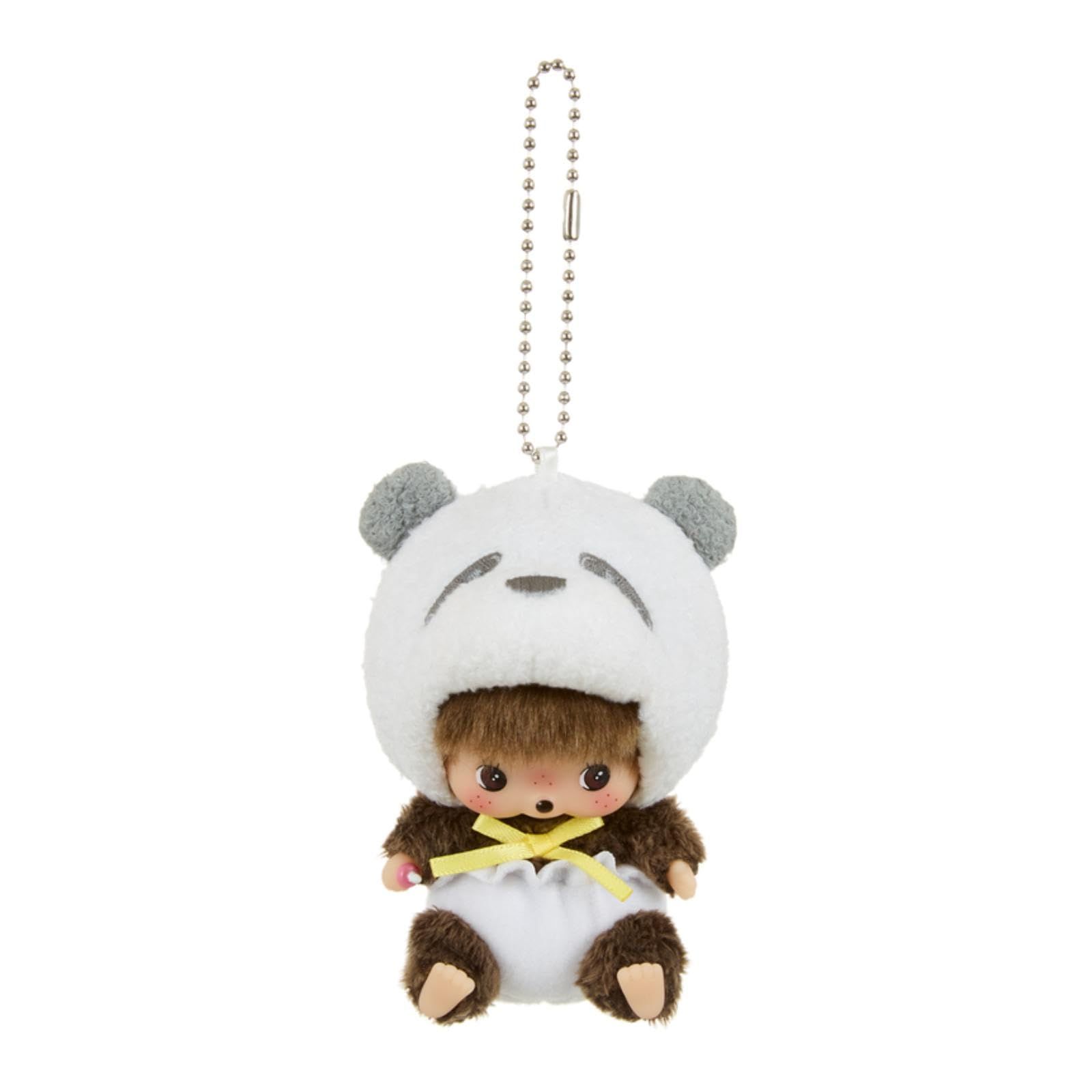 Sekiguchi (Sekiguchi) Monchichi Animaru Bebicichi SS Face Big Key Chain Plush Toy Panda 205783 H10 x W6.5 x D7 cm [Panda]