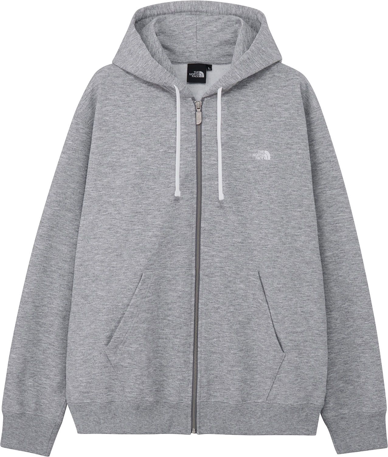 ザ・ノース・フェイス THE NORTH FACE アウトドア スモールロゴヘザースウェットフルジップフーディ NT62639 Z ミックスグレー