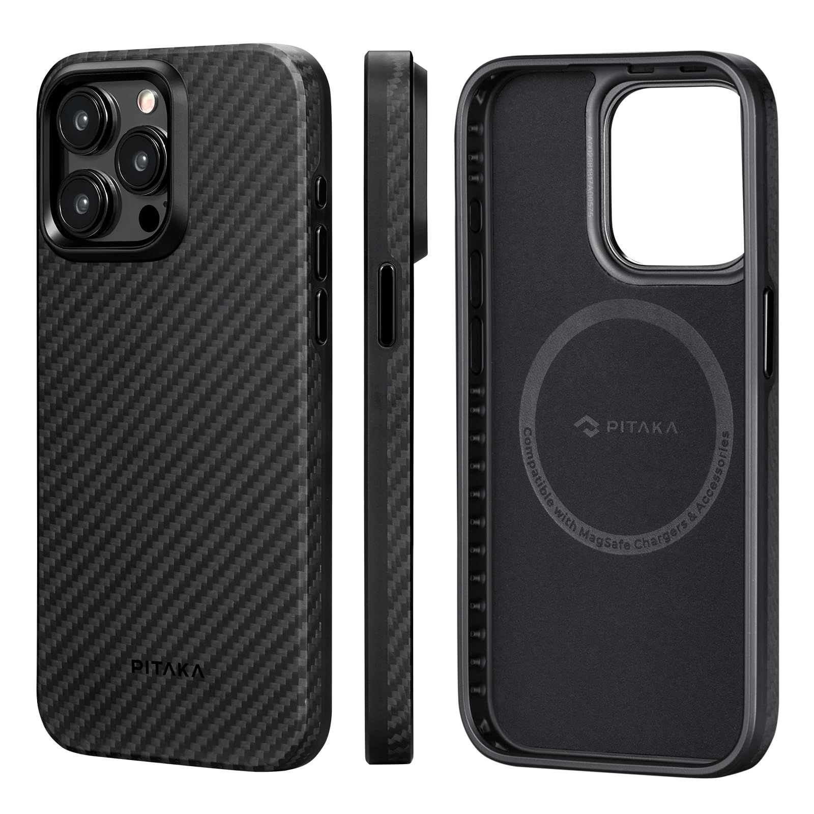 pitaka 保護ケース iPhone 15 Pro用 6.1インチ ミリタリーグレード 耐衝撃 iPhone 15 Proケース [MagEZ Case Pro 4] 1500D アラミドファイバー ブラック/グレー(ツイル) [ブラック/グレー(ツイル)] 11,159円