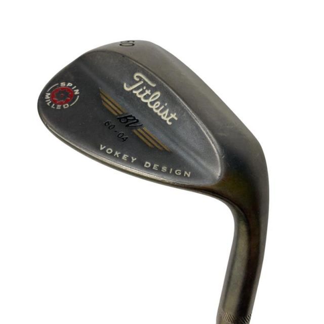[Used] Titleist VOKEY SPIN MILLED (2009) Black Nickel 60°/04° Wedge WG Dynamic Gold (Flex S) Mens Right Handed Right C Rank Golf Club