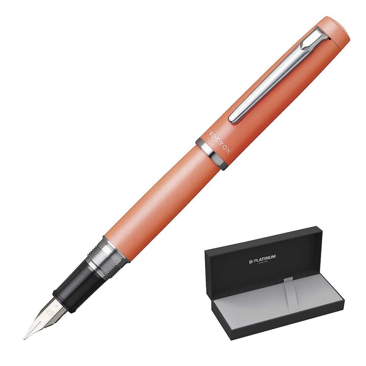 プラチナ万年筆 万年筆 プロシオン #25 パーシモンオレンジ 中字 PNS-5000 25-3 [パーシモンオレンジ] [単品] [中字]