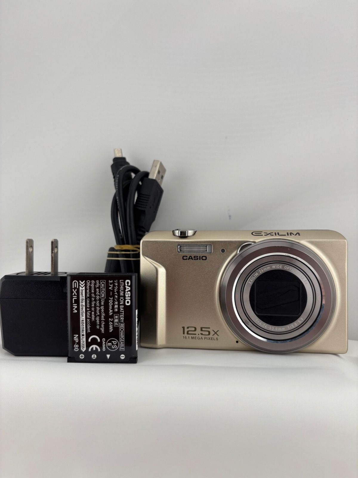 2332 [Beautiful Exterior, Operation Confirmed] CASIO EXILIM EX-ZS170 Gold Casio