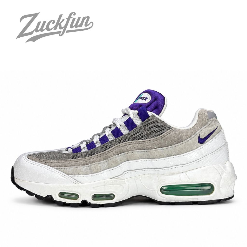 NIKE AIR MAX 95 LV8 GRAPE SNAKESKIN エア マックス 95 エレベイト グレープ スネークスキン ホワイト グレー 白 レディース ナイキ スニーカー 24.5 cm U11660