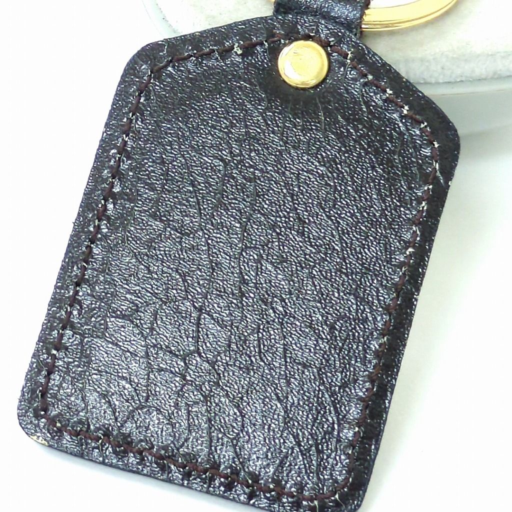 YSL イヴサンローラン キーリング キーホルダー ダークブラウン - メルカリ