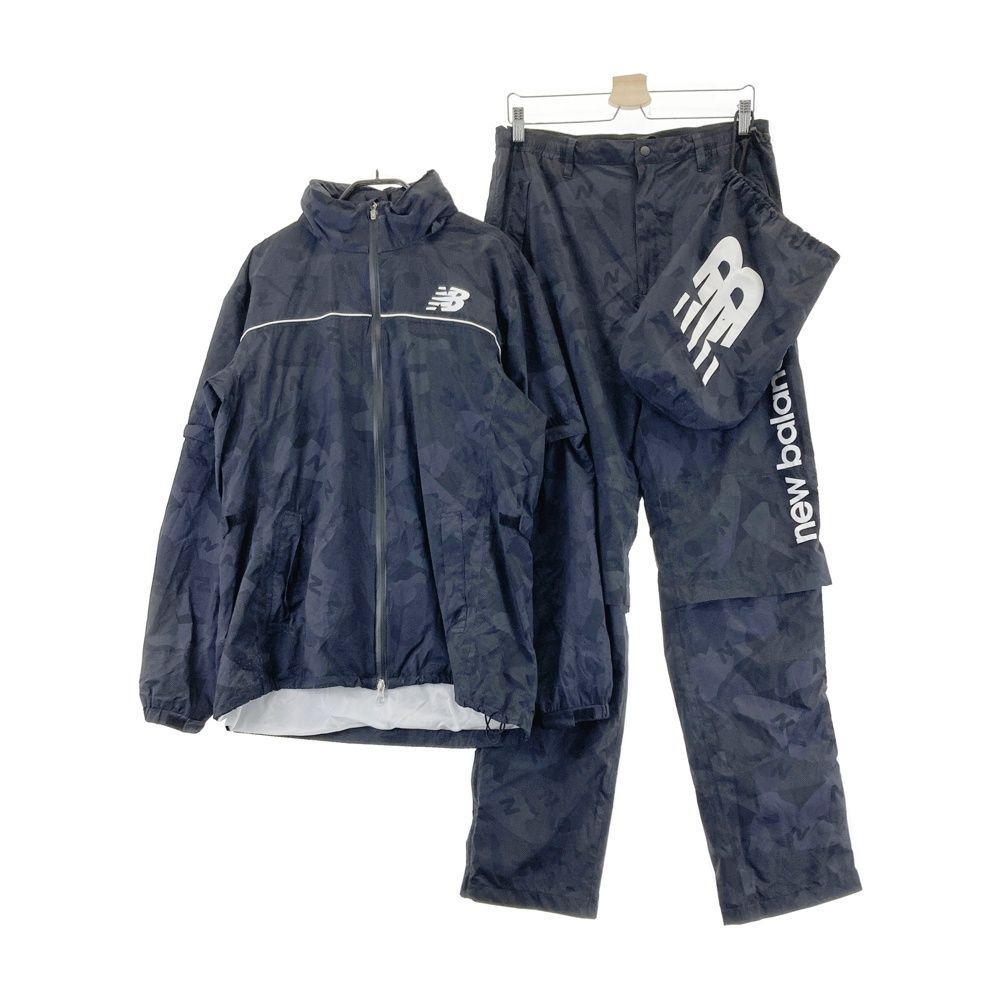サイズ：6 NEW BALANCE GOLF ニューバランス レインウェア セットアップ 総柄 ネイビー系 [240101756053] ゴルフウェア メンズ ストスト