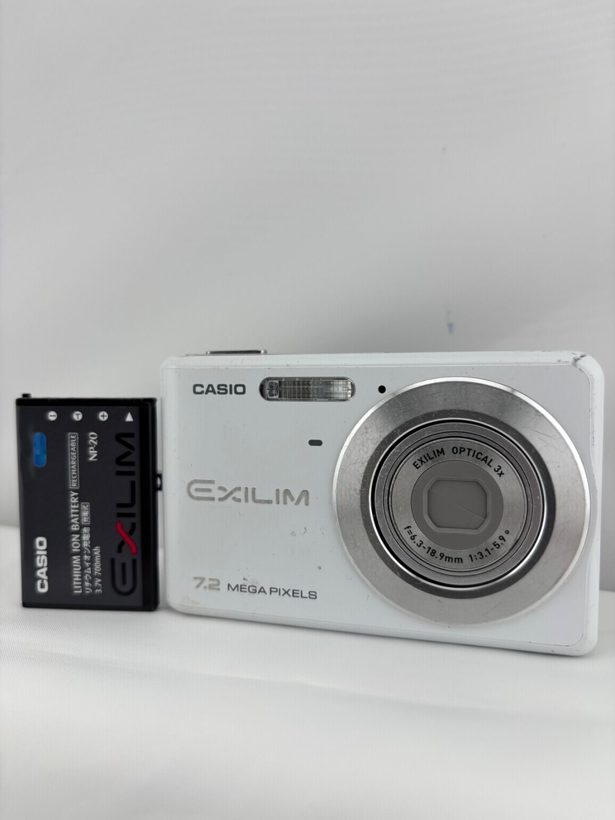 2343 [Operation Confirmed] CASIO EXILIM EX-S77 White Casio Exilim