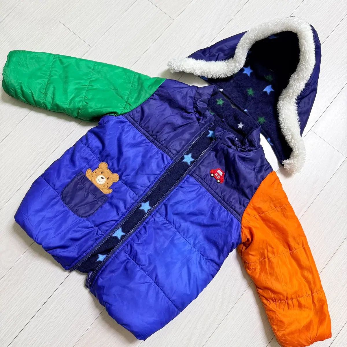 ミッキーハウス キッズ ダウン リバーシブル 90